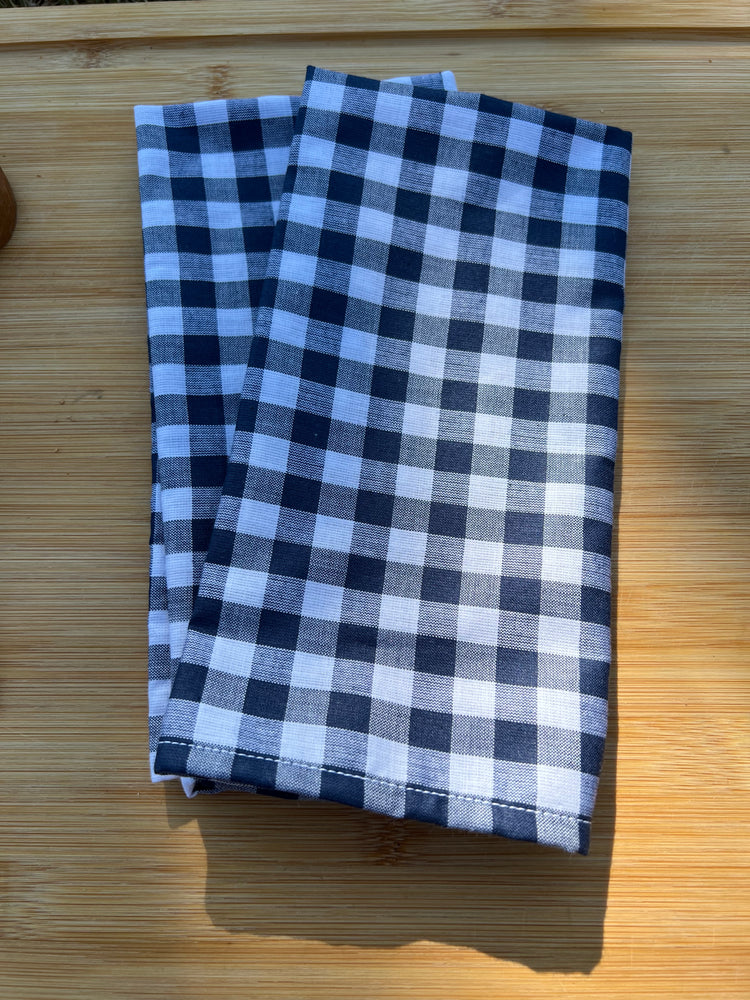 Red, White and Plaid Handmade Cotton Napkins