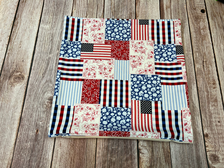 Patriotic Pillow Cover - Patchwork
