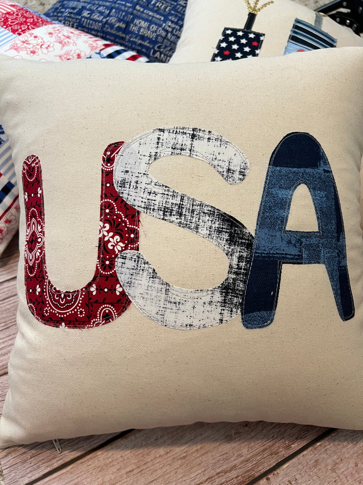 Patriotic Pillow Cover - USA
