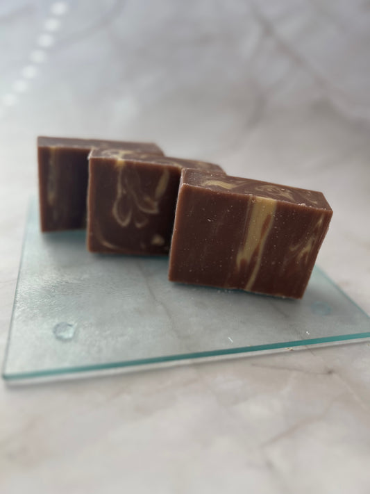 Vintage Leather & Turmeric Bar